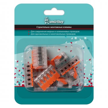 Фотография товара 'Smartbuy SBE-ccwcc-5-rp Строительно-монтажные клеммы компактные 5-и контактные'