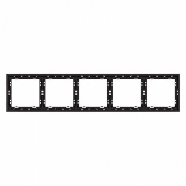 Фотография товара 'Smartbuy SBE-09b-00-FR-5 Рамка 5-местная черная Капелла'