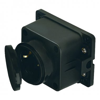 Фотография товара 'Smartbuy SBE-16-1-00-R Розетка, настенная с защитной крышкой каучуковая 230В, 2P+PE'