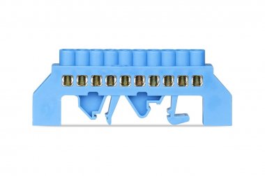 Фотография товара 'Smartbuy SBE-bc-10-dri Шина "N" нулевая (латунь) в изоляторе на DIN-рейку 6x9мм'