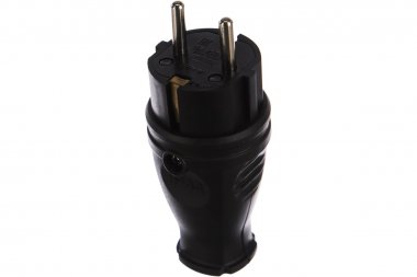 Фотография товара 'Smartbuy SBE-16-P07-R Вилка, прямая каучуковая 230В, 2P+PE, 16A, IP44'