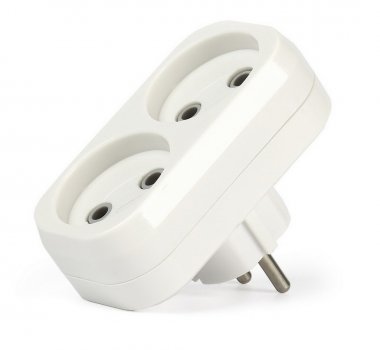 Фотография товара 'Smartbuy SBE-10-A02-2 Разветвитель, 2 гнезда без заземления плоский 10А 250B'