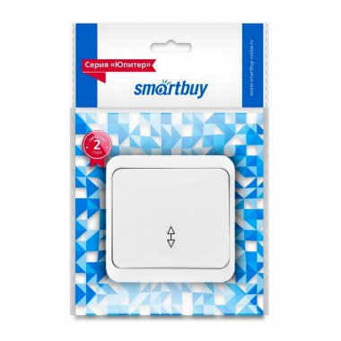 Фотография товара 'Smartbuy SBE-03w-10-SW12-0 Выключатель проходной 1-клавишный 10А'