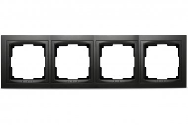 Фотография товара 'Smartbuy SBE-05b-Plastic-FR-4 Рамка 4-местная пластик черная Нептун'