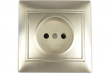 Фотография товара 'Smartbuy SBE-01s-10-S1-N-c Розетка 1-местная без заземления 10А серебро'