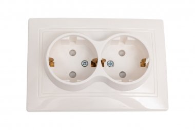 Фотография товара 'Smartbuy SBE-01w-16-S2-1Z-c Розетка двойная одноместная с заземлением 16А'