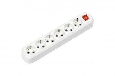 Фотография товара 'Smartbuy SBE-16-6-07-ZS Удлинитель, 6 гнезд 7 м, 16А/3,5кВт ПВС 3х1,0'