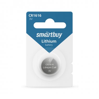 Фотография товара 'Smartbuy SBBL-1616-1B Литиевый элемент питания CR1616/1B (12/720)'