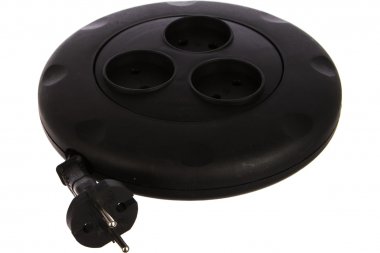 Фотография товара 'Smartbuy SBE-10-3-03-B Удлинитель 3 гнезда 3 метра 10А/2,2кВт, б/з, круглый'