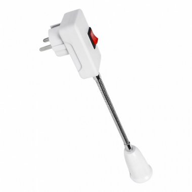 Фотография товара 'Smartbuy SBL-NL-004 Переходник вилка-патрон Е27 гибкий 150мм с выключателем'