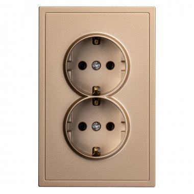 Фотография товара 'Smartbuy SBE-09c-16-S2-Z Розетка двойная с заземлением 16А'
