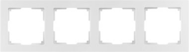 Фотография товара 'Smartbuy SBE-06w-Plastic-FR-4 Рамка 4-местная пластик белая'