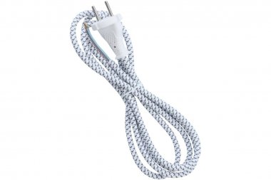 Фотография товара 'Smartbuy SBE-06-P10-w Сетевой шнур в тканевой оплетке 1,8 метра, 6А/1,2кВт'