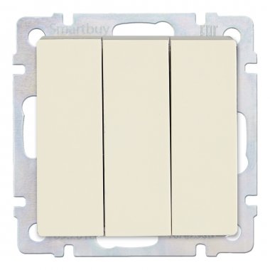 Фотография товара 'Smartbuy SBE-05i-10-SW3-0 Выключатель 3-клавишный 10А'