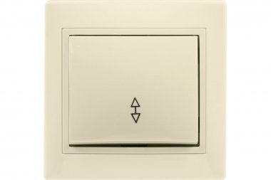 Фотография товара 'Smartbuy SBE-01i-10-SW12-0-c Выключатель проходной 1-клавишный 10А бежевый'