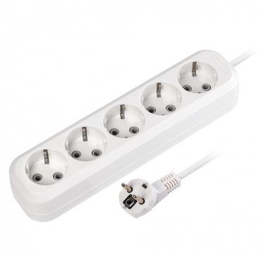 Фотография товара 'Smartbuy SBE-16-5-03-Z Удлинитель, 5 гнезд 3 метра 16А/3,5кВт ПВС 3х1,0'