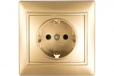 Фотография товара 'Smartbuy SBE-01c-16-S1-Z-c Розетка 1-местная с заземлением 16А шампань, Венера'