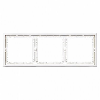 Фотография товара 'Smartbuy SBE-09w-00-FR-3 Рамка 3-местная белая Капелла'