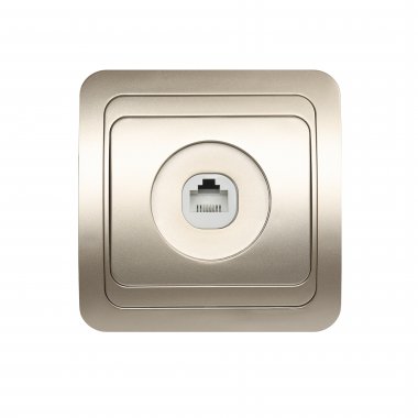 Фотография товара 'Smartbuy SBE-02c-S1-PH Розетка телефонная 1-местная шампань Марс'