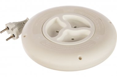 Фотография товара 'Smartbuy SBE-10-3-03-W Удлинитель 3 гнезда 3 метра 10А/2,2кВт, б/з, круглый'