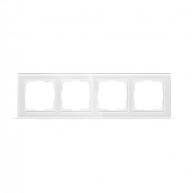 Фотография товара 'Smartbuy SBE-05w-Glass-FR-4 Рамка 4-местная стекло'