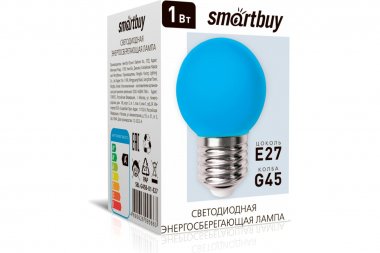 Фотография товара 'Smartbuy SBL-G45B-01-E27 Светодиодная (LED) Лампа BLUE'