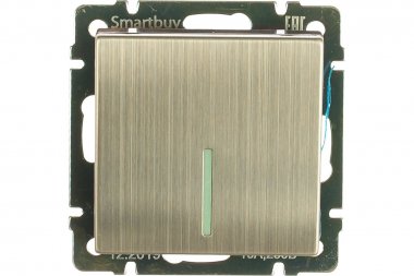 Фотография товара 'Smartbuy SBE-05gn-10-SW1-1 Выключатель 1-клавишный с индикатором 10А'