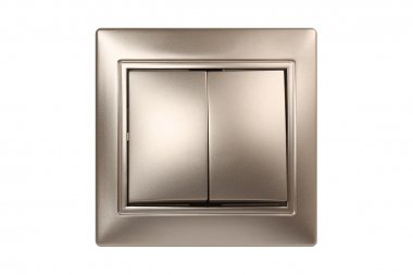 Фотография товара 'Smartbuy SBE-01c-10-SW2-0-c Выключатель 2-клавишный 10А шампань, Венера'