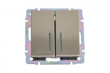 Фотография товара 'Smartbuy SBE-05gn-10-SW22-1 Выключатель проходной 2-клавишный с индикатором 10А'