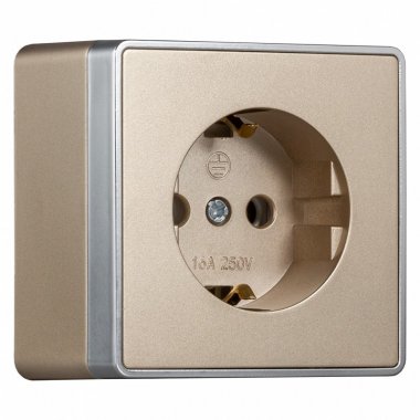 Фотография товара 'Smartbuy SBE-07c-16-S1-Z Розетка 1-местная 16А с заземлением'