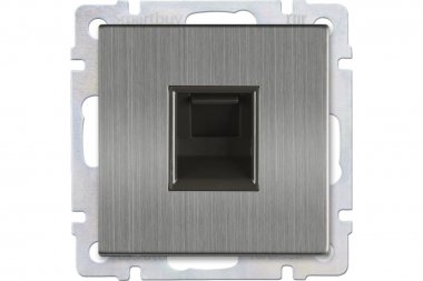 Фотография товара 'Smartbuy SBE-05gn-S1-PH Розетка телефонная RJ-11 серый никель Нептун'