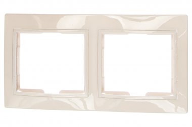 Фотография товара 'Smartbuy SBE-01w-00-FR-2 Рамка 2-местная горизонтальная белая Венера'