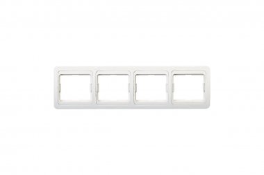 Фотография товара 'Smartbuy SBE-02w-00-FR-4 Рамка 4-местная горизонтальная белая Марс'