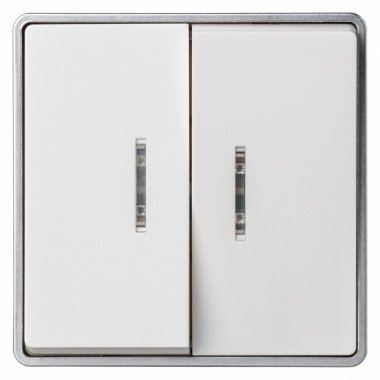 Фотография товара 'Smartbuy SBE-07w-10-SW2-1 Выключатель 2-клавишный с индикатором 10А'