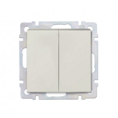 Фотография товара 'Smartbuy SBE-05i-10-SW22-0 Выключатель проходной 2-клавишный 10А'