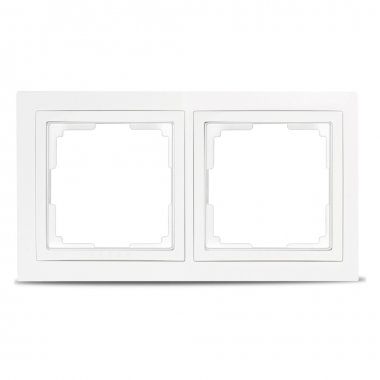 Фотография товара 'Smartbuy SBE-05w-Plastic-FR-2 Рамка 2-местная пластик'