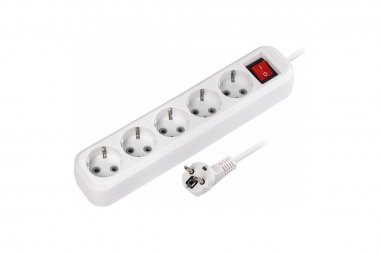 Фотография товара 'Smartbuy SBE-16-5-10-ZS Удлинитель, 5 гнезд 10 м, 16А/3,5кВт ПВС 3х1,0'