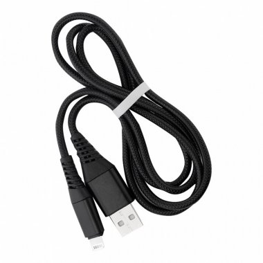 Фотография товара 'Smartbuy iK-512ERG black Дата-кабель 8pin кабель в резин. оплетке Gear'