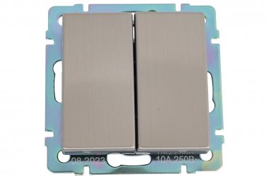 Фотография товара 'Smartbuy SBE-05gn-10-SW2-0 Выключатель 2-клавишный 10А'