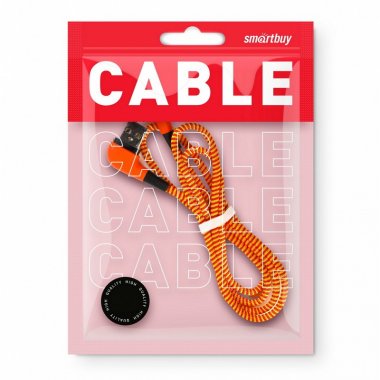 Фотография товара 'Smartbuy iK-512NSL orange Дата-кабель 8pin SOCKS L-TYPE'