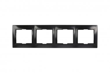 Фотография товара 'Smartbuy SBE-01b-00-FR-4 Рамка 4-местная горизонтальная черная Венера'