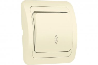 Фотография товара 'Smartbuy SBE-02i-10-SW12-0-c Выключатель проходной 1-клавишный 10А бежевый'