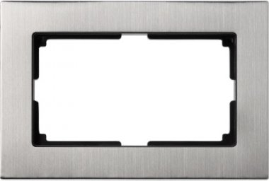 Фотография товара 'Smartbuy SBE-06gn-Twin-FR Рамка двойная пластик серый никель'