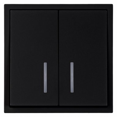 Фотография товара 'Smartbuy SBE-09b-10-SW2-1 Выключатель 2-клавишный с индикатором 10А'