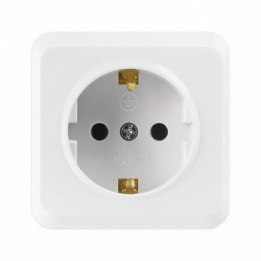 Фотография товара 'Smartbuy SBE-03w-16-S1-Z-c Розетка 1-местная 16А с заземлением'