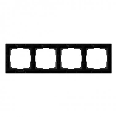 Фотография товара 'Smartbuy SBE-06b-Plastic-FR-4 Рамка 4-местная пластик черная'