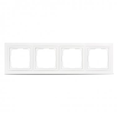 Фотография товара 'Smartbuy SBE-05w-Plastic-FR-4 Рамка 4-местная пластик белая'
