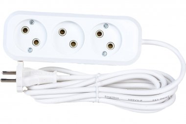 Фотография товара 'Smartbuy SBE-10-3-03-N Удлинитель, 3 гнезда 3 метра 10А/2,2кВт без заземления ПВС 2х1,0'