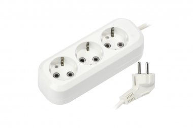 Фотография товара 'Smartbuy SBE-16-3-02-Z Удлинитель, 3 гнезда 2 метра 16А/3,5кВт ПВС 3х1,0'
