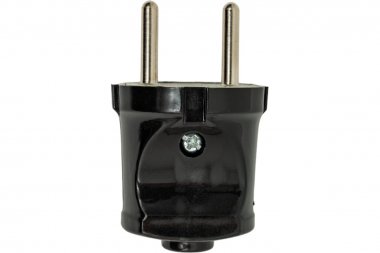 Фотография товара 'Smartbuy SBE-10-P04-b Вилка, прямая без заземления черная 10А 250В'